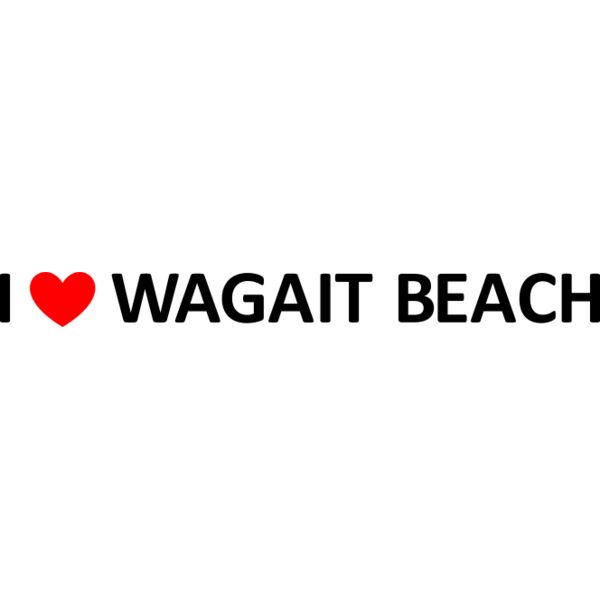 I heart Wagait Beach (black text) Thumbnail